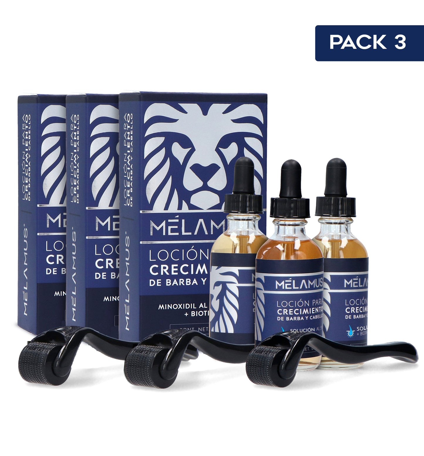 3 Pack Mélamus Minoxidil